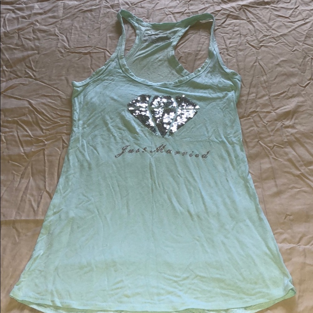 Vintage Victoria Secret Just married tank top